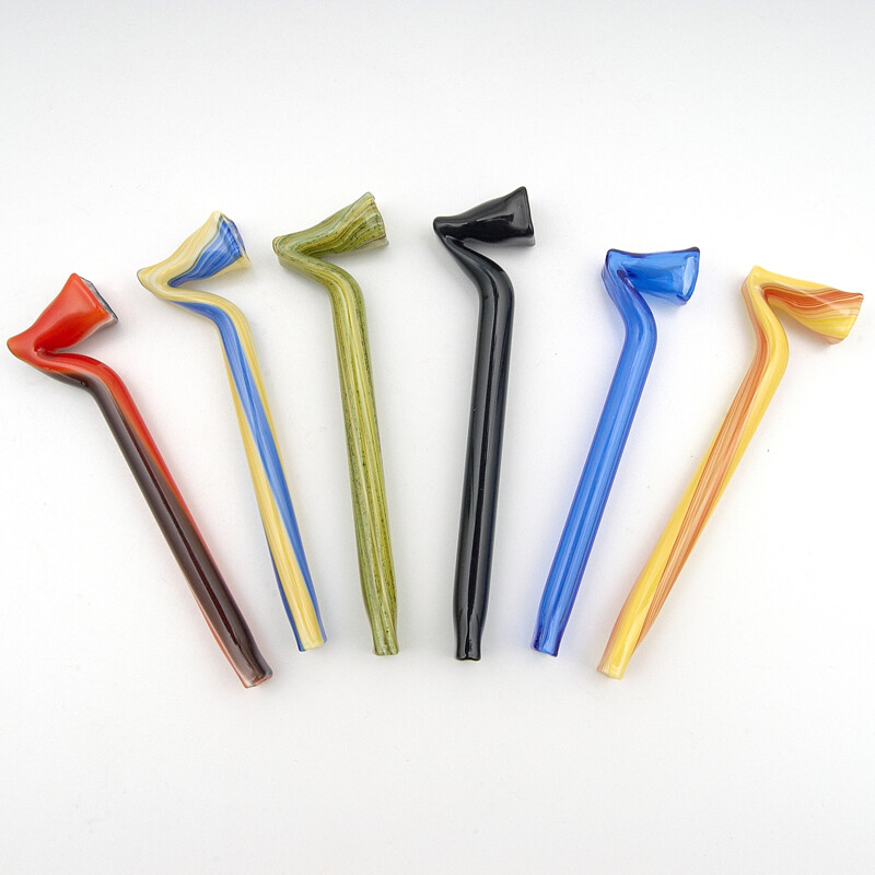 Glass Pipe Coloured Puff Puff 9 cm