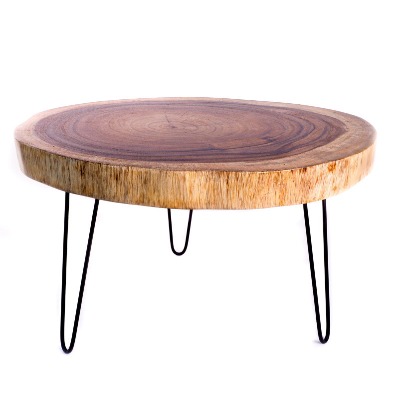 Wooden Coffe Table 80 x 68 cm 01