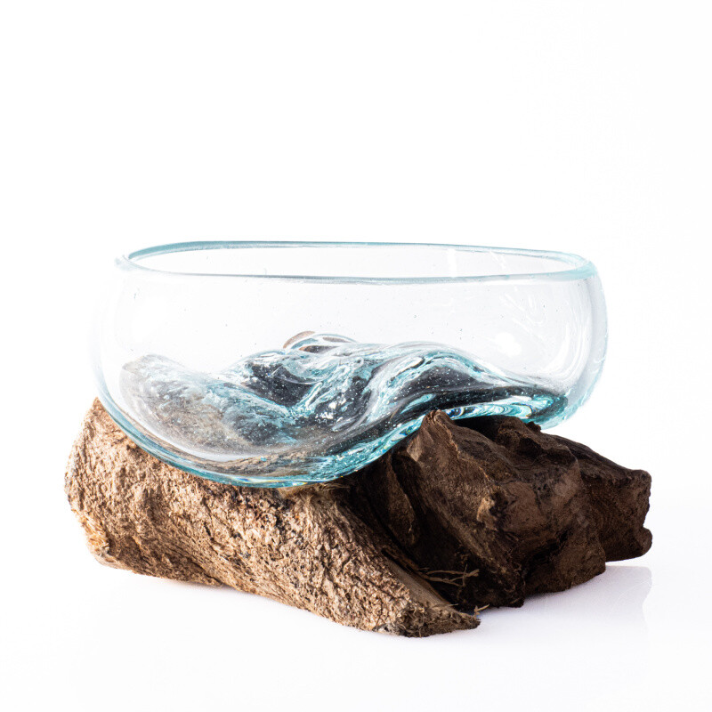Glass Bowl on Driftwood Mini 06