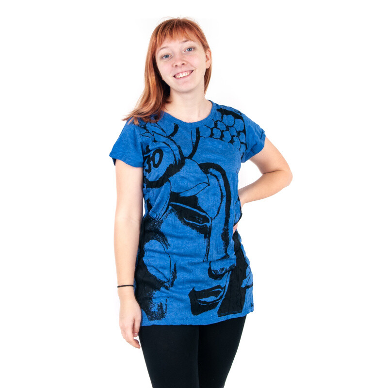 T-shirt Ladies' SURE Crying Buddha M Blue