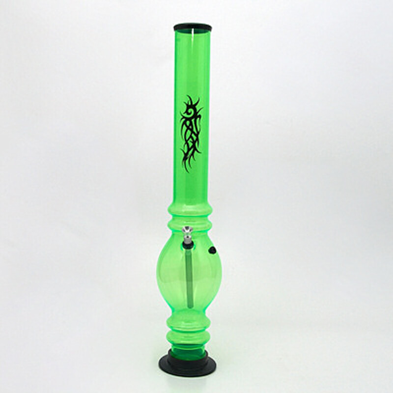 Bong Acrylic Ninja Tattoo UV 50 cm Green