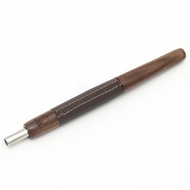 Mouthpiece Wookah WALNUT Wood/Leather Brown