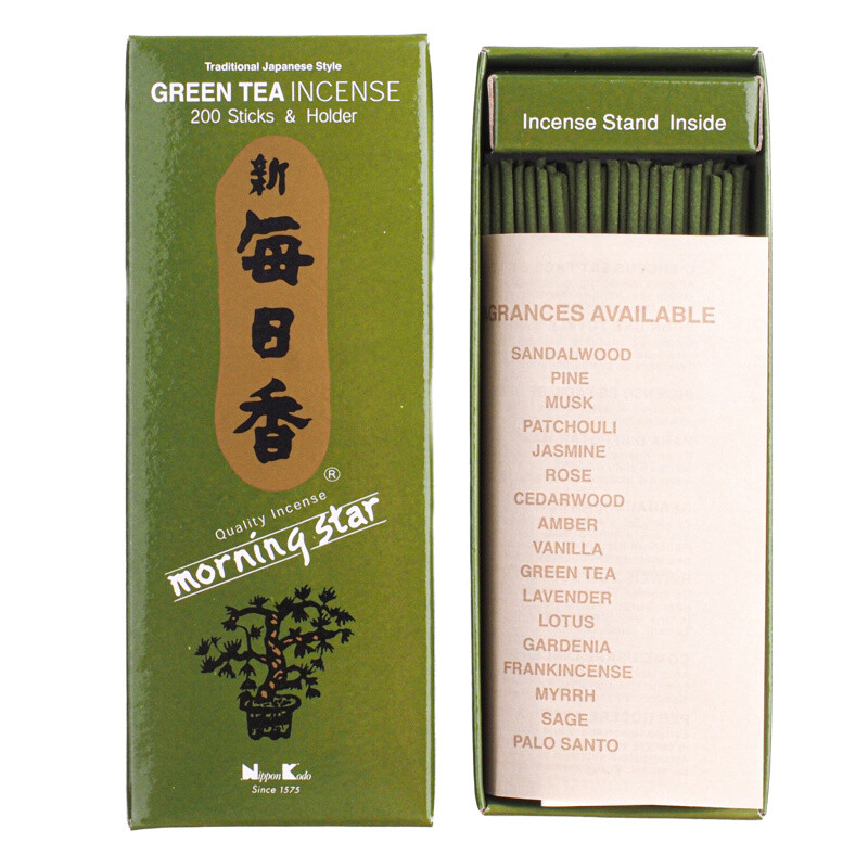 Japanese Incense Sticks Nippon M/S 200 sticks Green Tea