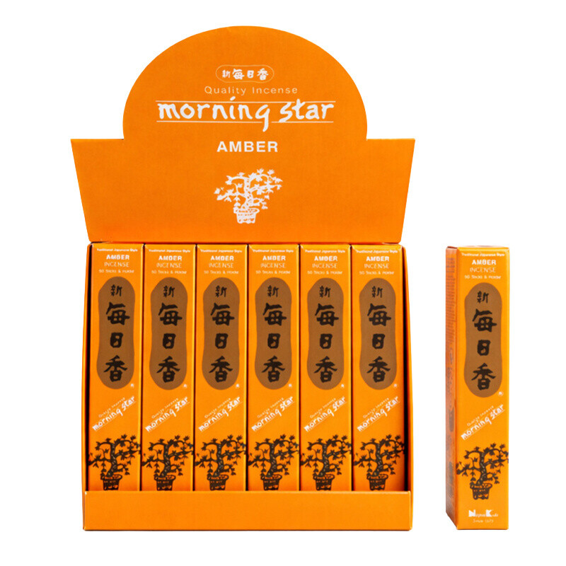 Japanese Incense Sticks Nippon M/S 50 sticks Amber