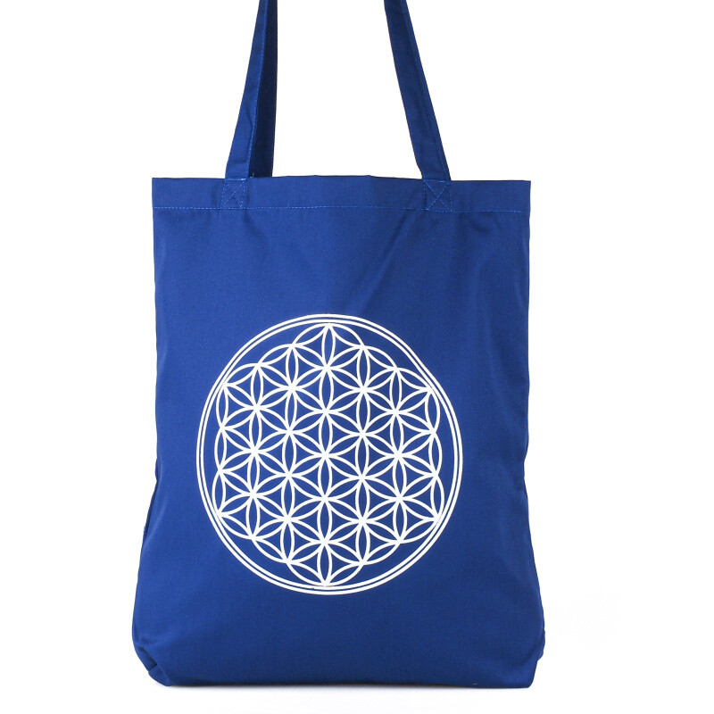 Bag Shoppy Flower of Life Blue