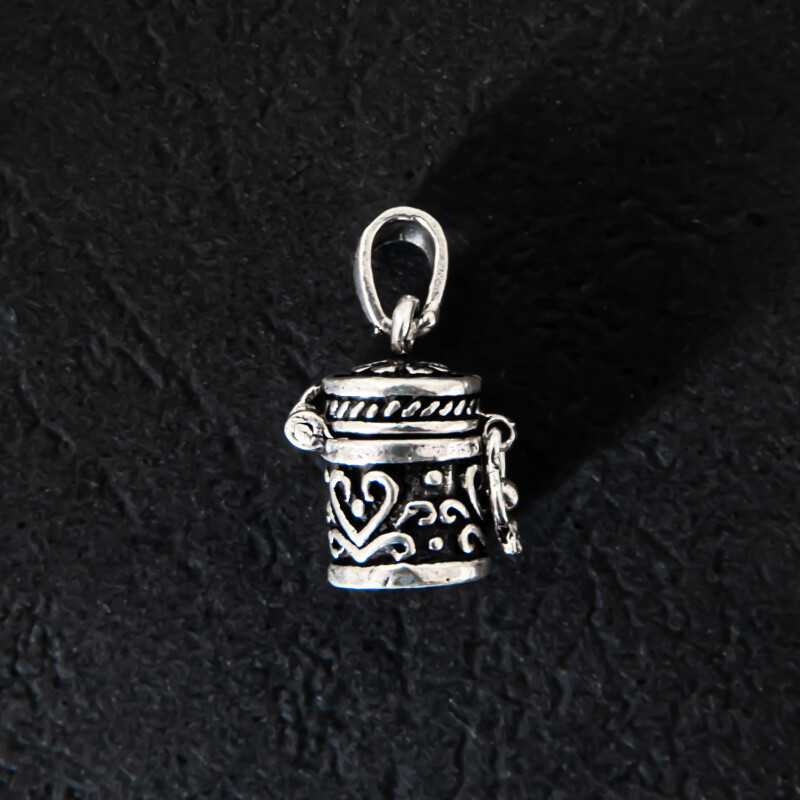 Silver Pendant Angel Box
