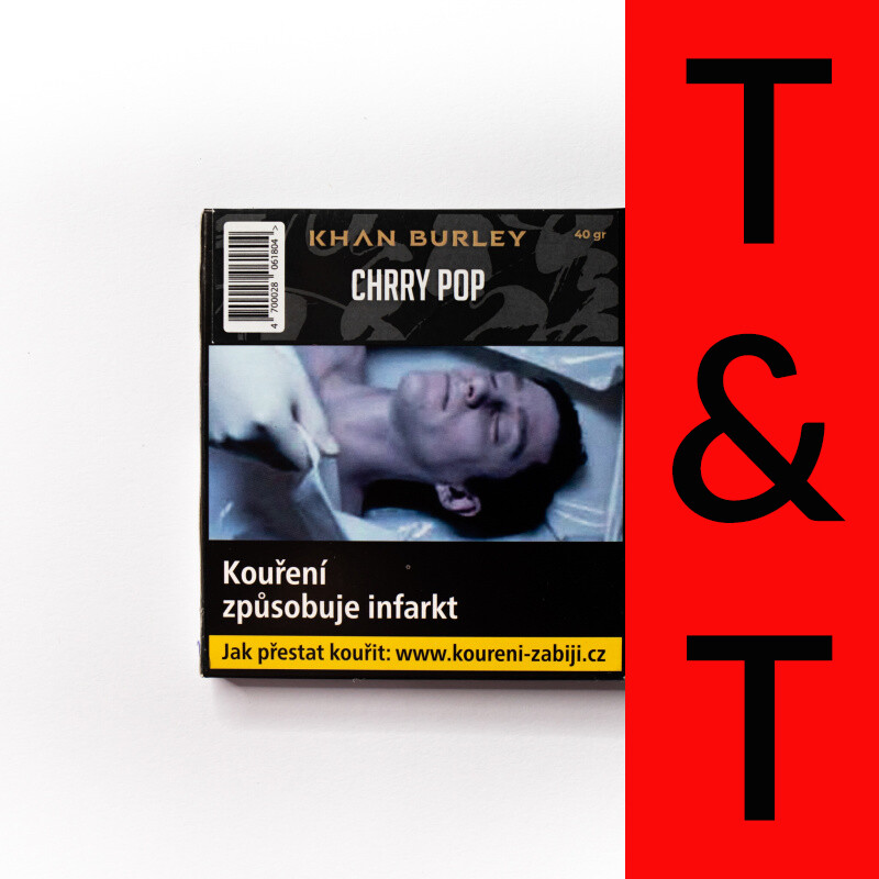 Hookah Tobacco Khan Burley Chrry Pop 40 g
