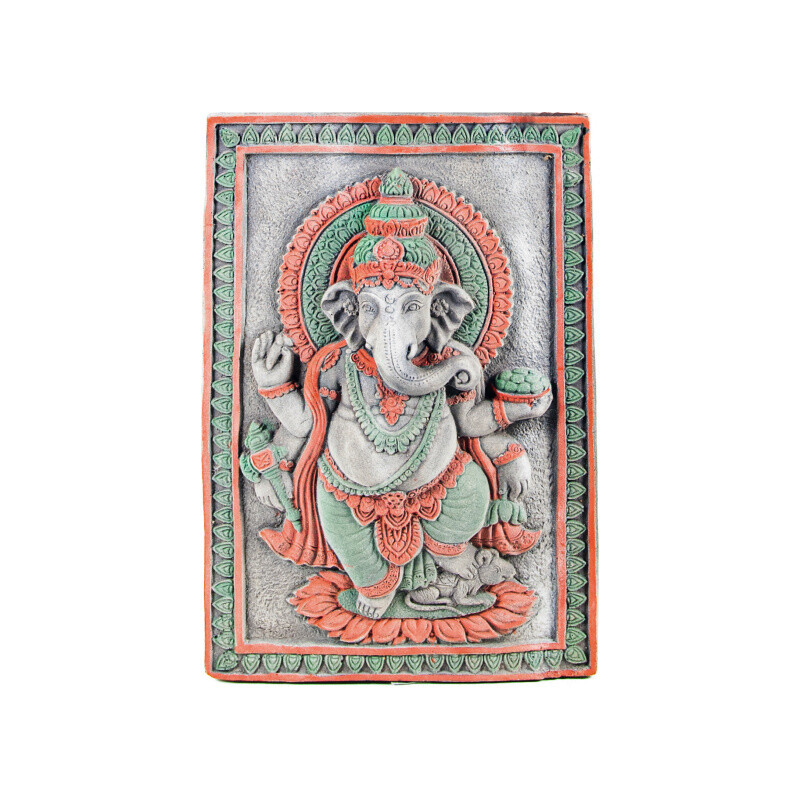 Concrete Decoration Standing Ganesh 40 x 60 cm Grey