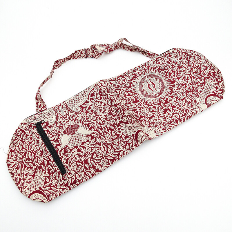 Yoga bag Leaves Red 02