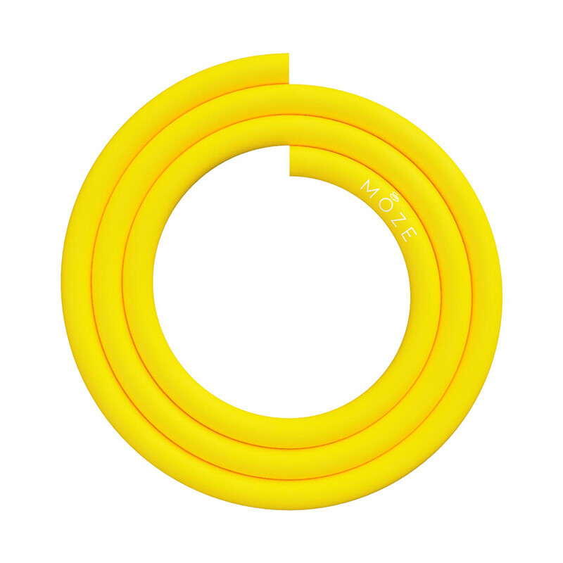 Silicone Hookah Hose Moze 17/12 150 cm Yellow