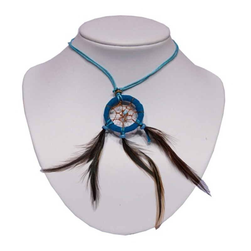 Dream Catcher Necklace Turquoise 01