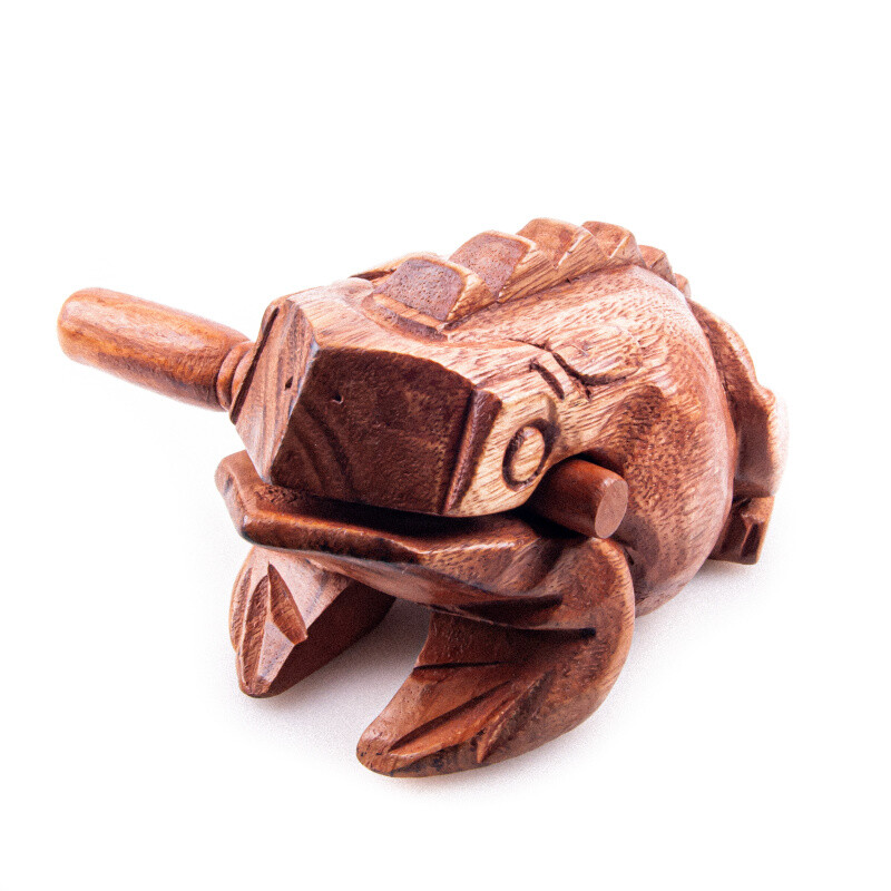 Playing Wooden Frog 16 cm Light