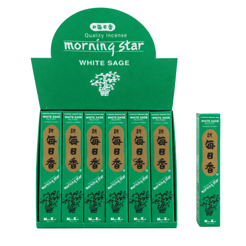 Japanese Incense Sticks Nippon M/S 50 sticks White Sage