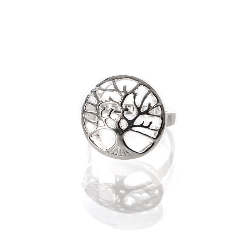 Silver Ring Tree of Life Seal 09