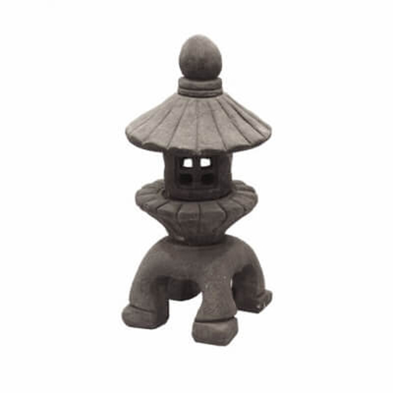 Statuette Concrete Pagoda 50 cm Grey