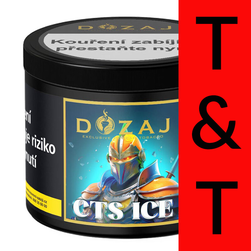 Hookah Tobacco Dozaj Black Cts Ice 125 g