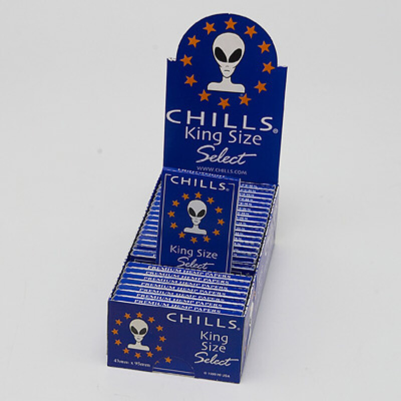 Cigarette Papers Chills Select KS Box 25 pcs