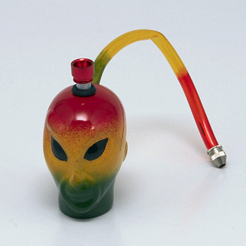 Bong Ceramic Alien I. 8 cm Rasta