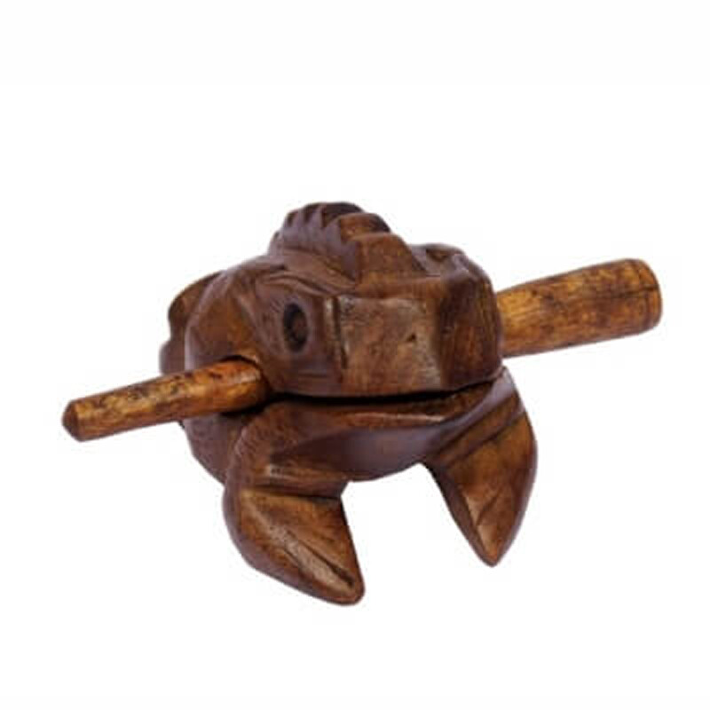 Playing Wooden Frog 8 cm Light