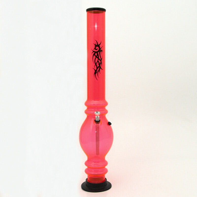 Bong Acrylic Ninja Tattoo UV 50 cm Orange