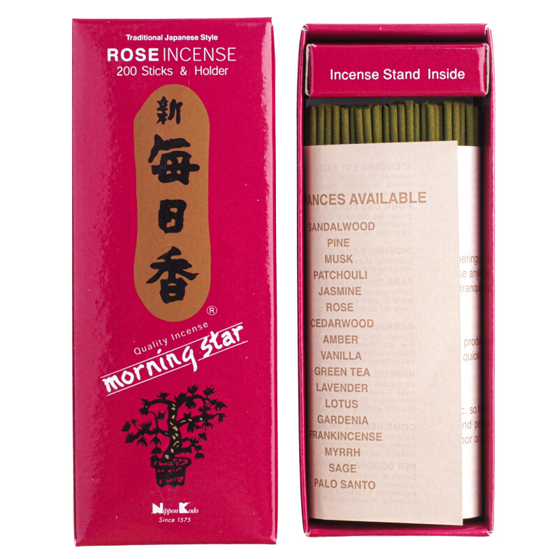 Japanese Incense Sticks Nippon M/S 200 sticks Rose