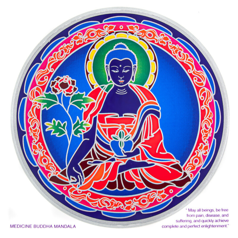 Mandala Sunseal L Blue Medicine Buddha