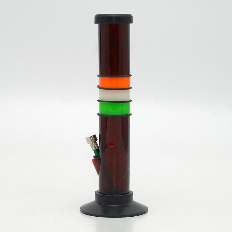 Bong Acrylic Tube Rasta II. 30 cm Red