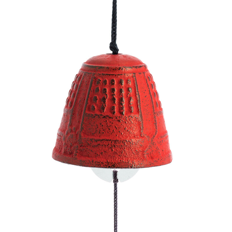 Iwachu Furin Feng Shui Bell 4,5 cm Red
