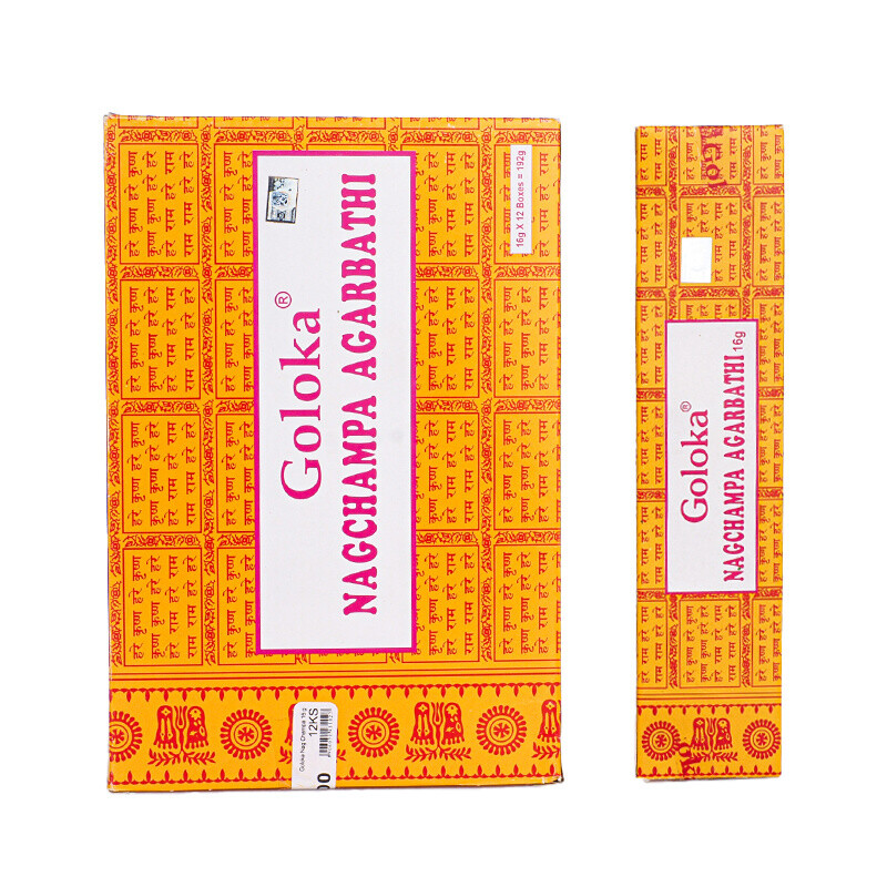 Indian Incense Sticks Goloka Nag Champa 16 g