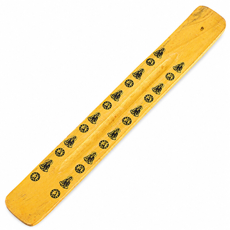 Incense Stick Holder - Ski Manju Buddha Yellow