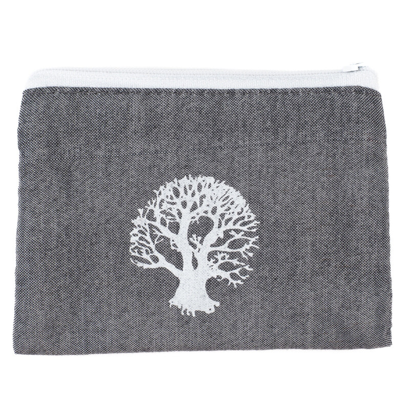 Purse Zippy Tree of Life Grey