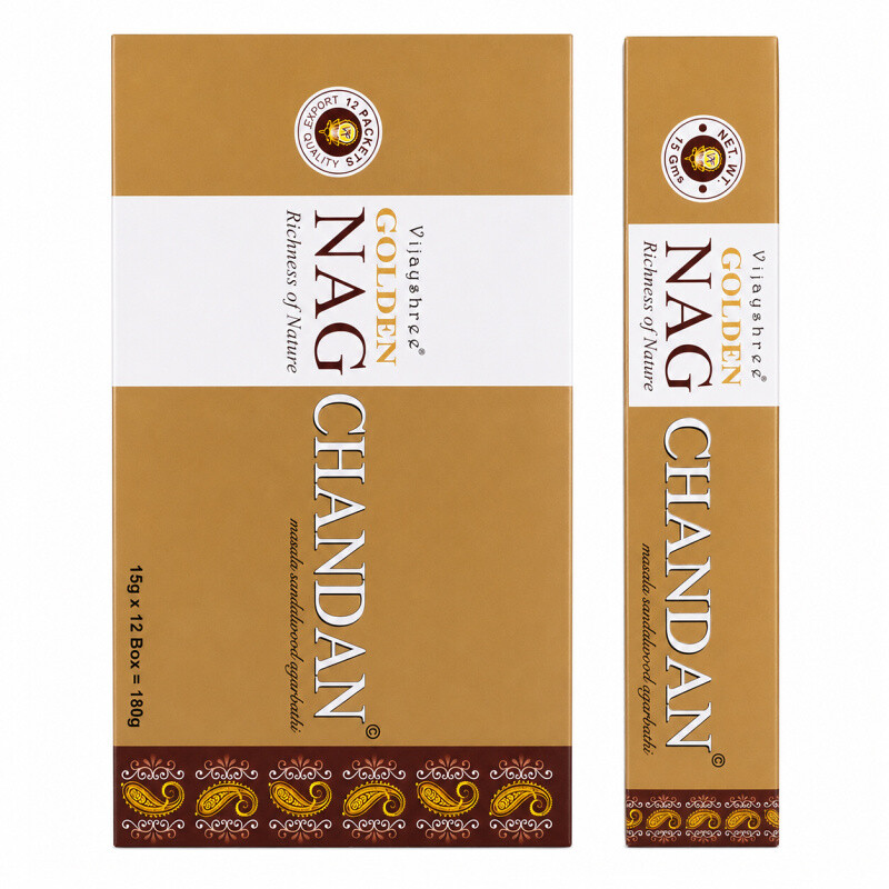 Indian Incense Sticks Vijayshree Golden Nag Chandan