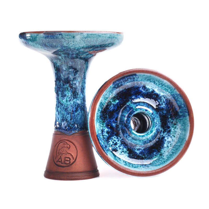 Hookah Bowl Art Bar Glaze Phunnel Blue