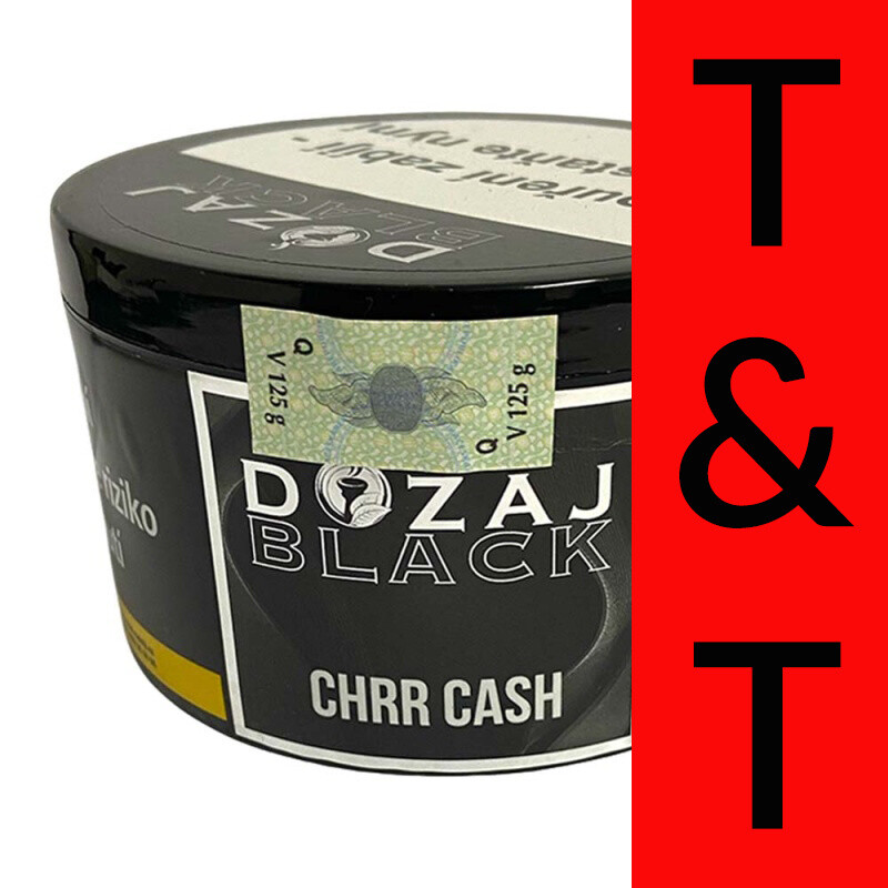 Hookah Tobacco Dozaj Black Chrr Cash 125 g