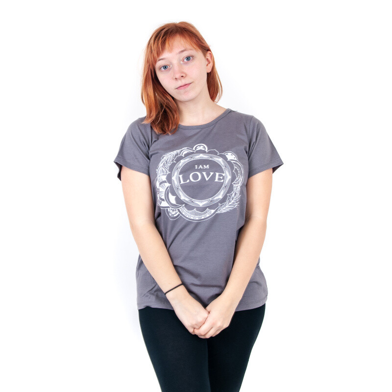 T-shirt Ladies' LOVE L Grey