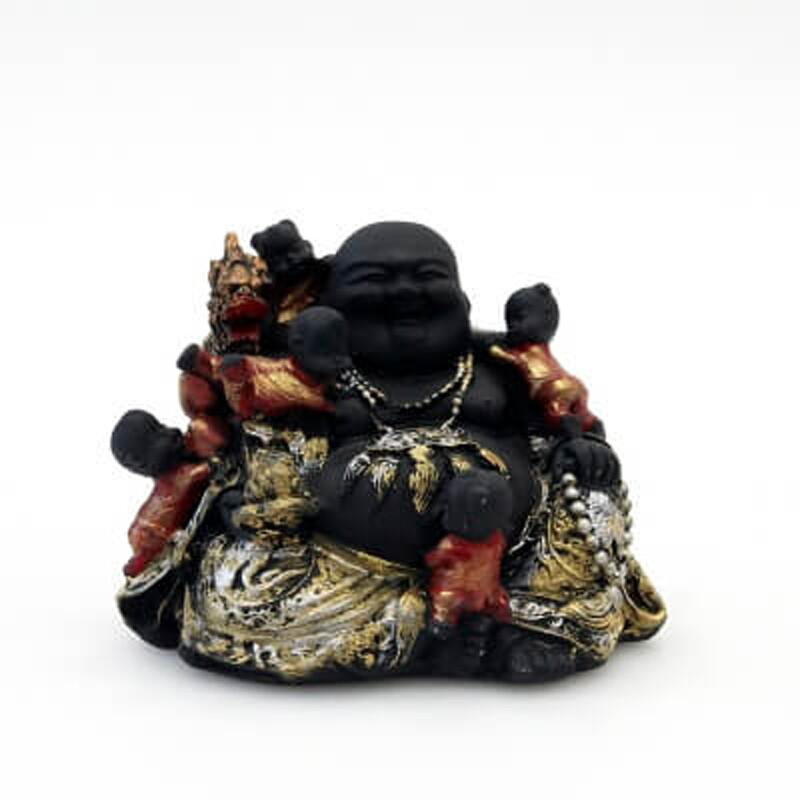 Statuette Resin Happy Buddha 11 cm 04