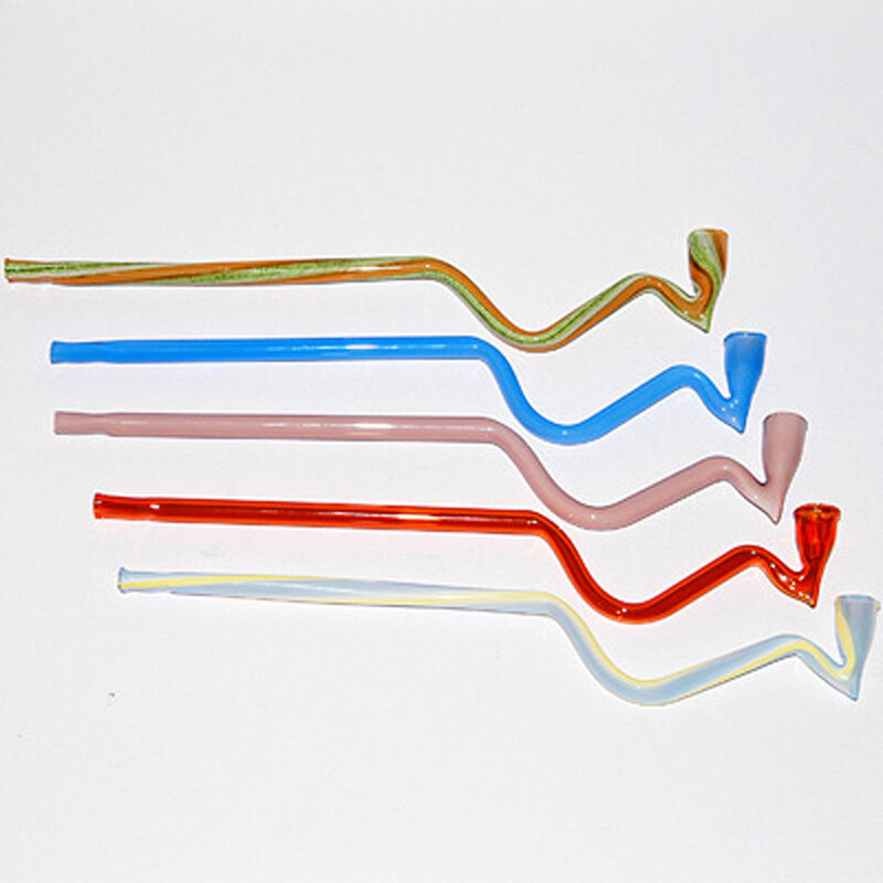 Glass Pipe Coloured Fag 23 cm