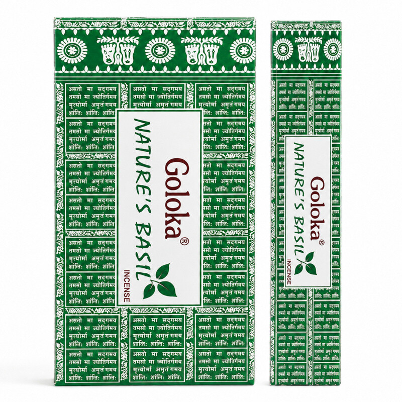 Indian Incense Sticks Goloka Basil 15 g
