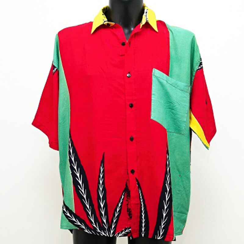 Shirt Rasta Leafs L