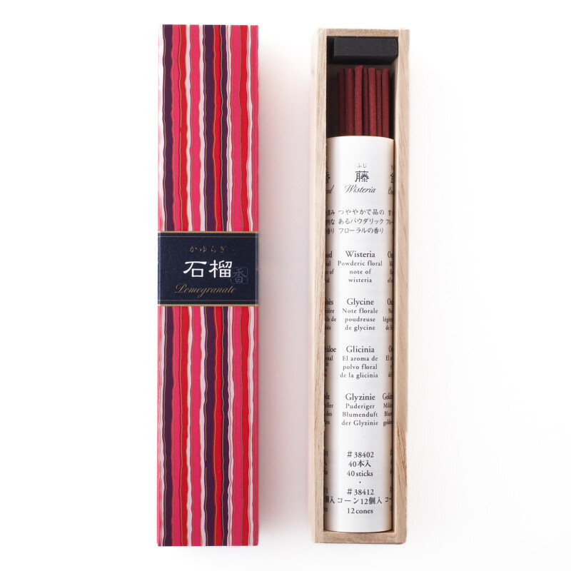 Japanese Incense Sticks Nippon Kayuragi Pomegranate