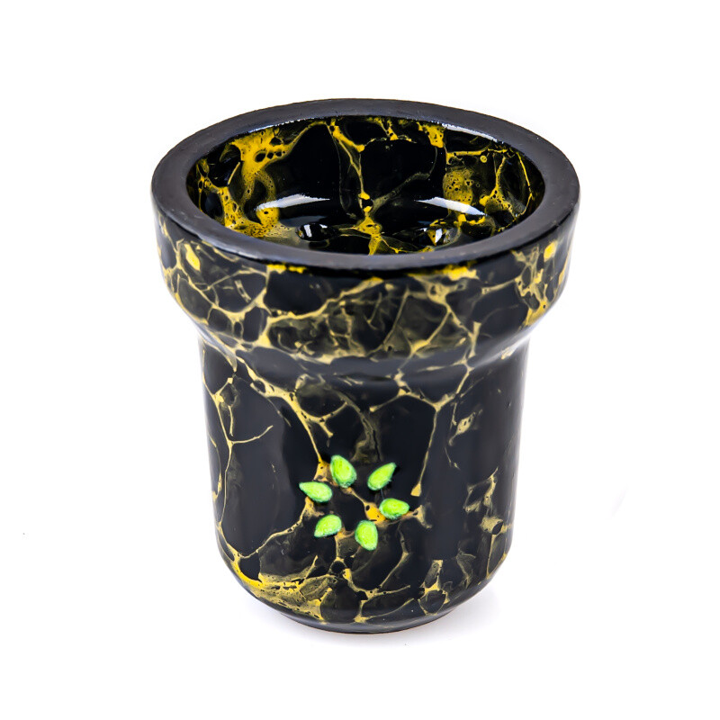 Solaris Glaze Adam Black Yellow Bowl
