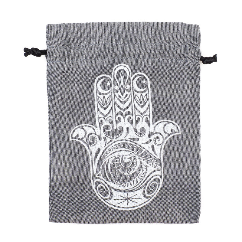 Gift Bag Hamsa 11 x 14 cm Grey