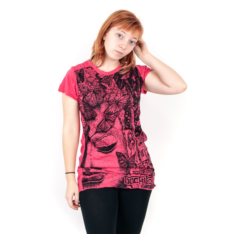 T-shirt Ladies' SURE Butterfly Buddha L Pink
