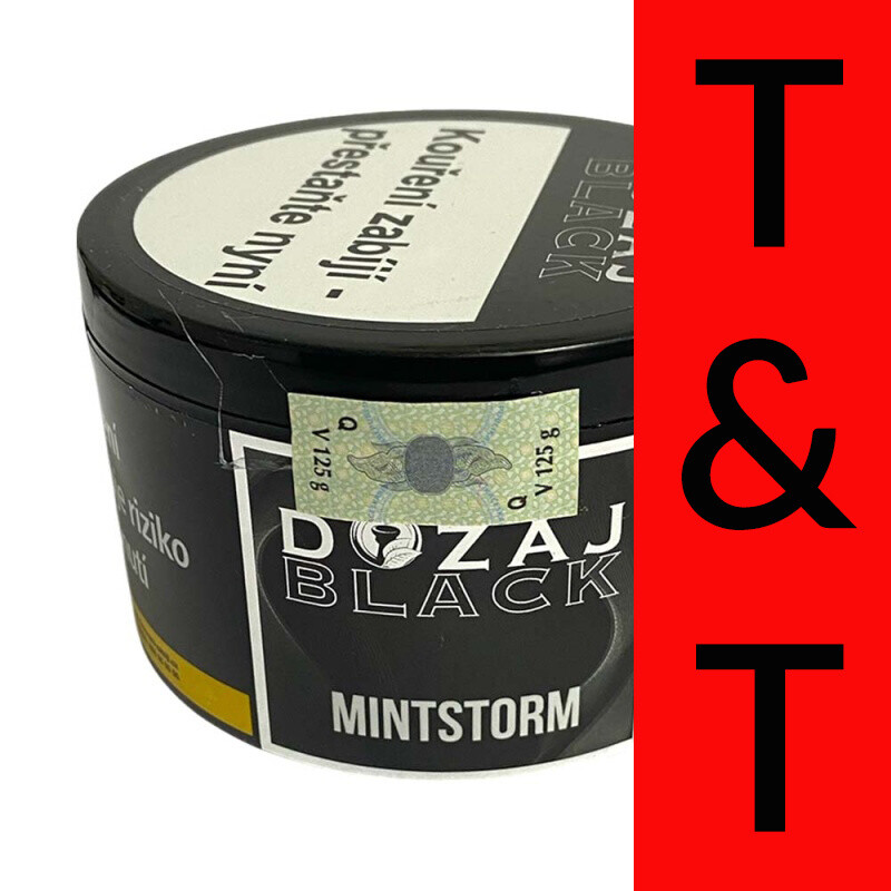 Hookah Tobacco Dozaj Black Mintstorm 125 g