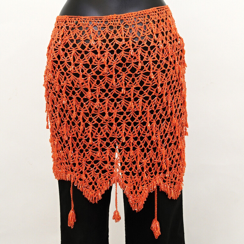 Belly Dance Shawl Ahura Orange