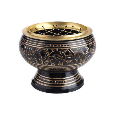 Censer Black Beaten Metal Large