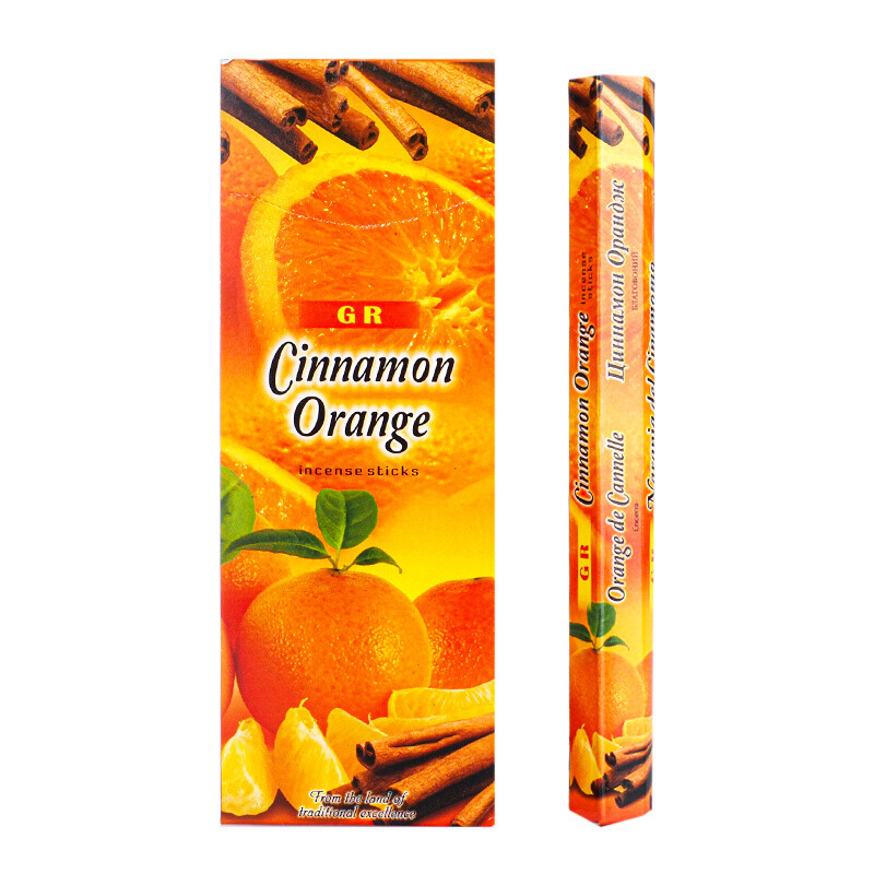 Indian Incense Sticks GR HX Cinnamon Orange