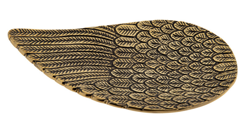 Incense Stick Holder - Metal Angel Wing Gold