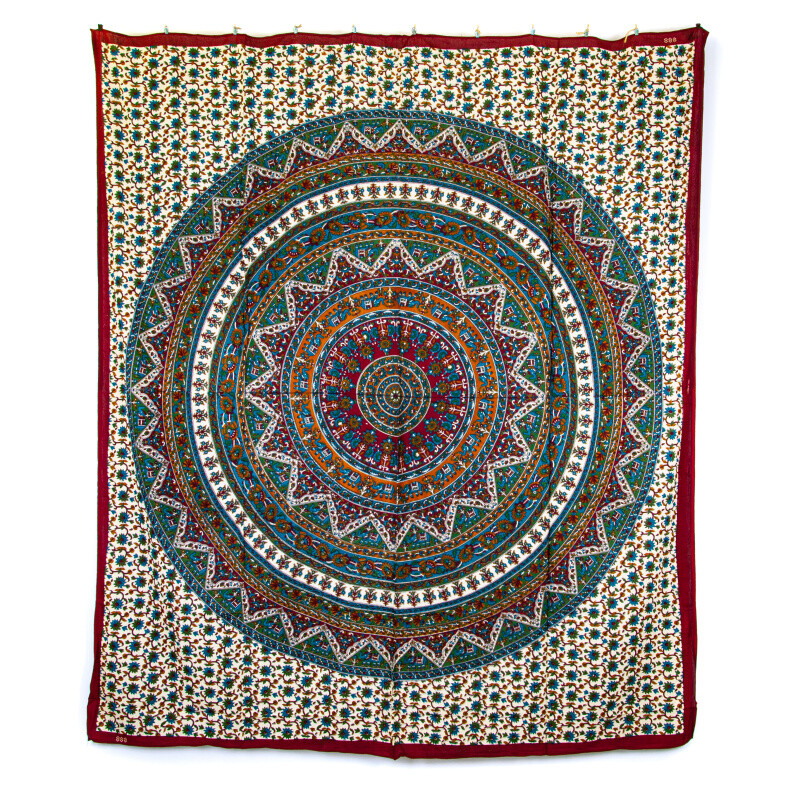 Bedspread Double Elephant Garden Green