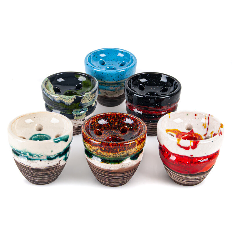 Hookah Bowl Kolos Rikule Glazed Multicolor